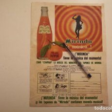 Collectionnisme de Coca-Cola et Pepsi: MIRINDA NARANJA ANUNCIO PUBLICIDAD REVISTA AÑO 1969 POSIBLE RECOGIDA EN MALLORCA. Lote 232185015