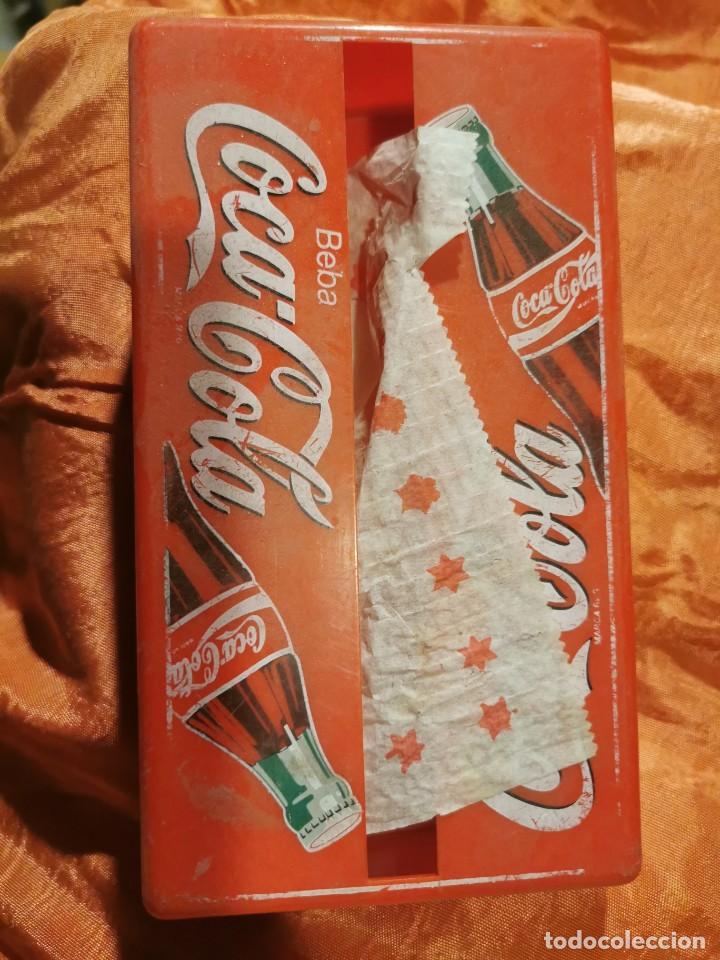 Collezionismo di Coca-Cola e Pepsi: Servilletero Cocacola a&ntilde;os 80