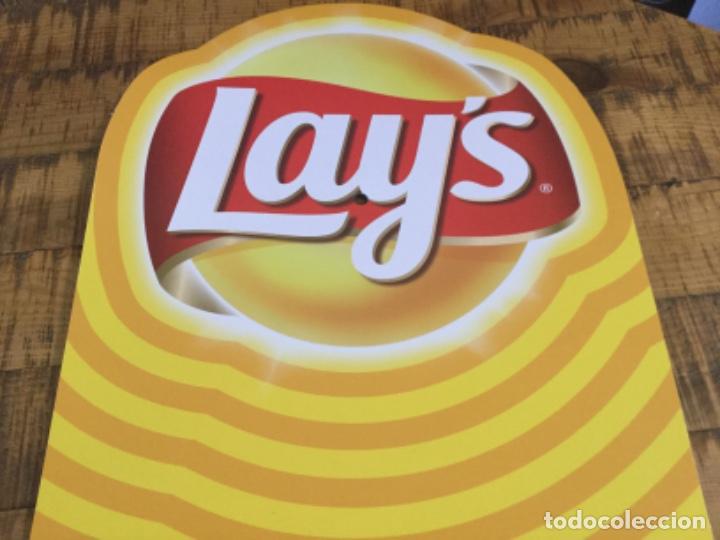 Sammeln von Coca-Cola und Pepsi: PEPSICO LAYS - C&Aacute;RTEL DE PL&Aacute;STICO PUBLICIDAD AL PUNTO DE SAL