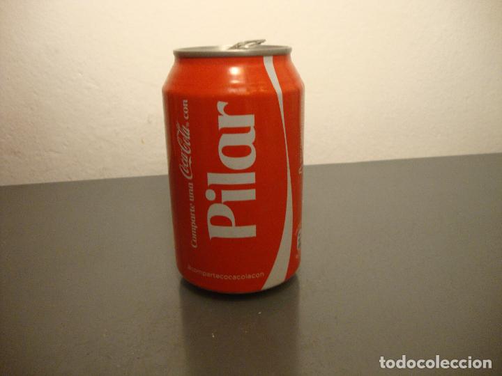 Collecting of Coca-Cola and Pepsi: LATA COCA COLA VACIA EDICION NOMBRE PILAR