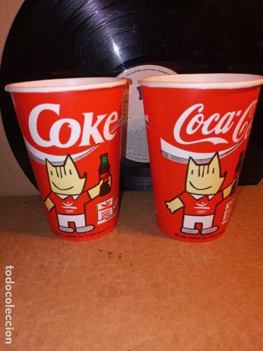 Coleccionismo de Coca-Cola y Pepsi: VASOS COCA- COLA , 92 - COBI. - Foto 1