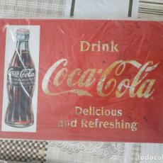 Coleccionismo de Coca-Cola y Pepsi: CARTEL DE CHAPA DE COCA COLA NUEVA