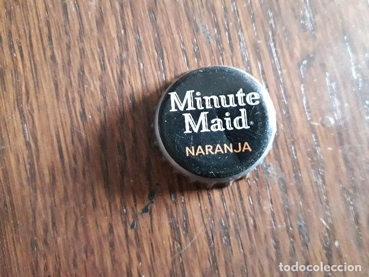 Collectionnisme de Coca-Cola et Pepsi: chapa tap&oacute;n corona de zumo minute maid de naranja.