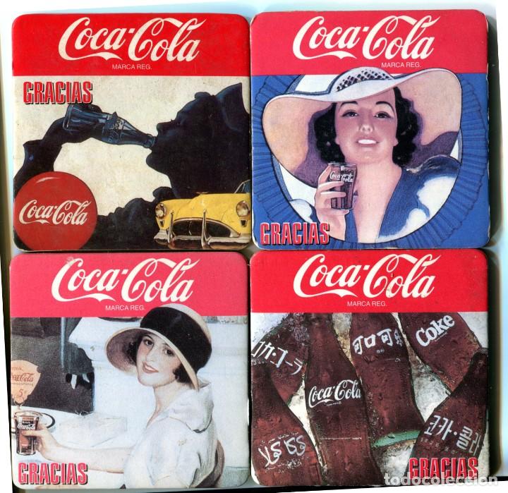 Collecting of Coca-Cola and Pepsi: LOTE DE 4 POSAVASOS DE CORCHO VINTAGE DE COCA COLA