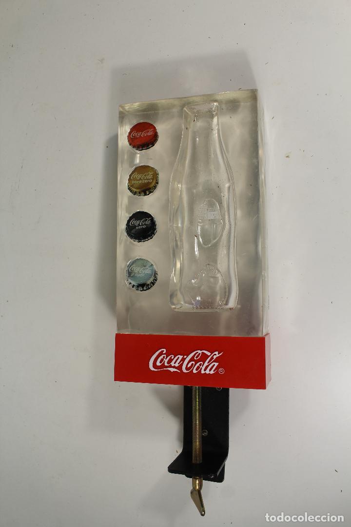 Coleccionismo de Coca-Cola y Pepsi: ABRIDOR ABREBOTELLAS DE BARRA DE BAR PUBLICIDAD COCA-COLA METACRILATO CHAPAS COCACOLA