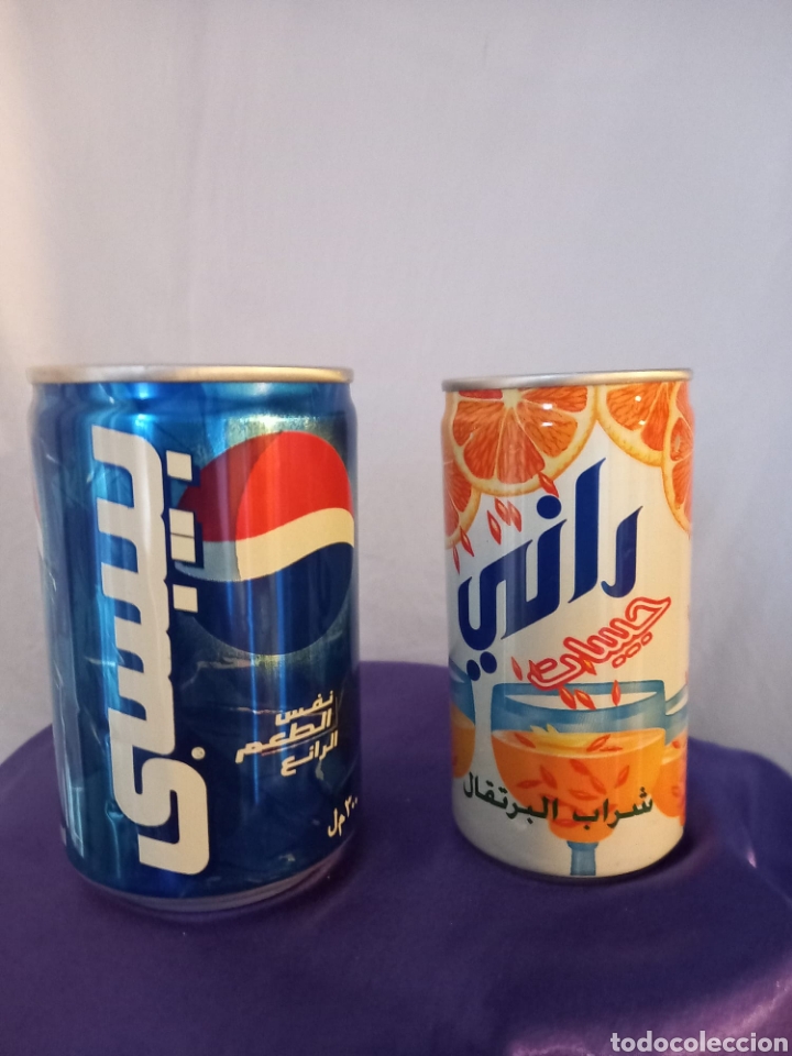 Coleccionismo de Coca-Cola y Pepsi: Botes de Pepsi y Fanta Dubay. Sin abrir.