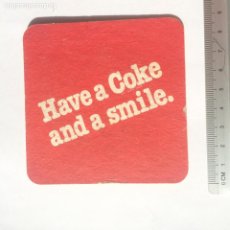 Coleccionismo de Coca-Cola y Pepsi: POSAVASOS - ENJOY COCA-COLA - HAVE A COKE AND SMILE - COASTER. Lote 246989560