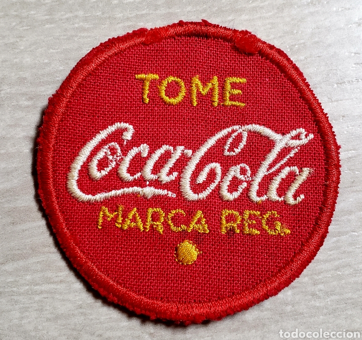 Coleccionismo de Coca-Cola y Pepsi: PARCHE COCA COLA A&Ntilde;OS 50 usado por los camioneros de la Coca-Cola en sus uniformes en Cuba.