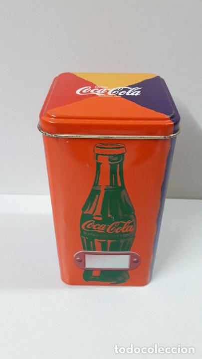 Coleccionismo de Coca-Cola y Pepsi: CAJA - BOTE - LATA DE COCA - COLA . MEDIDA DE ALTURA 17 CM