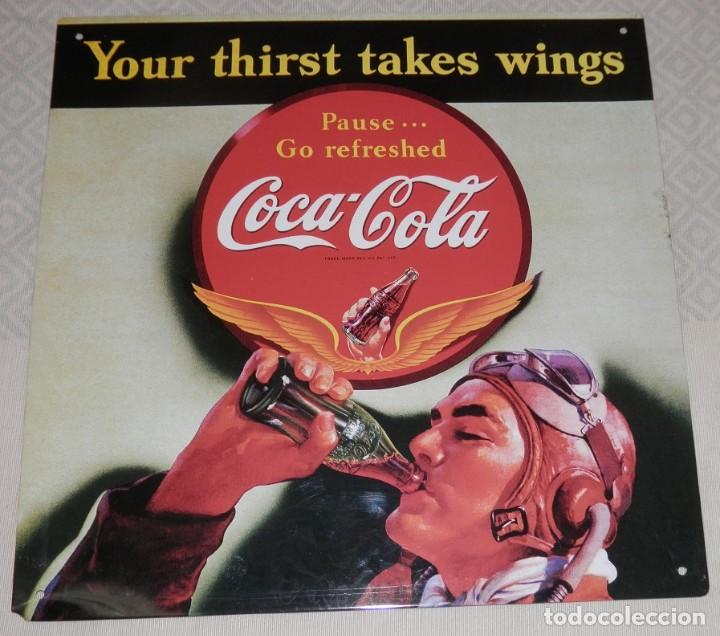Coleccionismo de Coca-Cola y Pepsi: CHAPA PUBLICIT&Aacute;RIA COCA-COLA - Foto 1