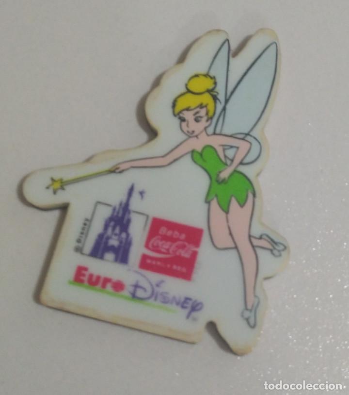 Coleccionismo de Coca-Cola y Pepsi: IMAN NEVERA WALT DISNEY EURO DISNEY COCA COLA A&Ntilde;OS COLECCION IMANES EURODISNEY campanilla