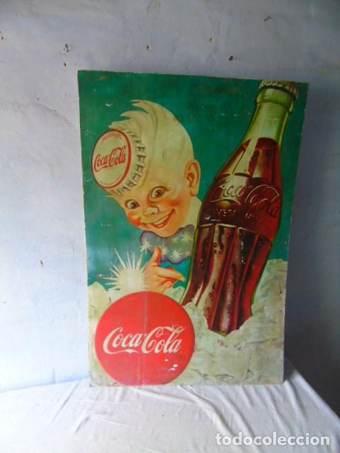 Sammeln von Coca-Cola und Pepsi: chapa gran tama&ntilde;o coca cola sobre metacrilato blanco ideal para panel luminoso