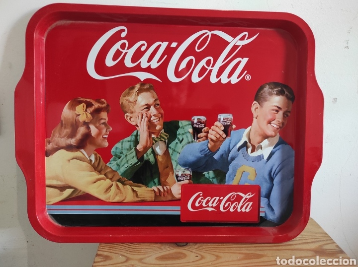Sammeln von Coca-Cola und Pepsi: Bandeja publicitaria de cocacola. 38x29