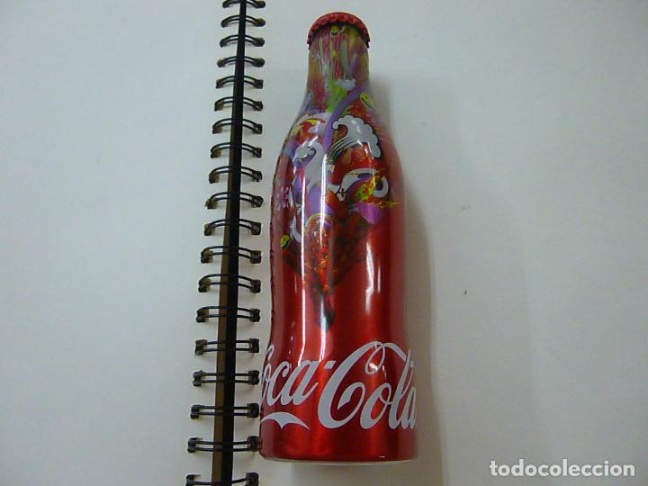 Collectionnisme de Coca-Cola et Pepsi: BOTELLA COCA COLA ALUMINIO MCMENU HUNGART 2014 -LLENA - N 3
