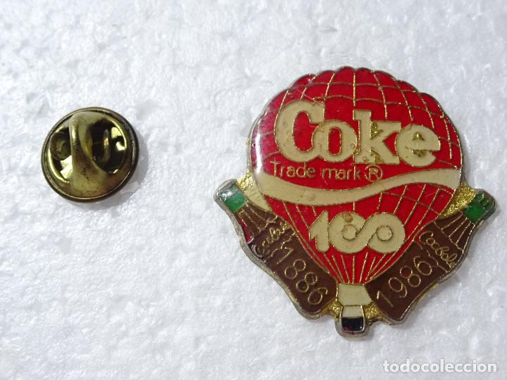 Sammeln von Coca-Cola und Pepsi: PIN DE COCA COLA. GLOBO AEROST&Aacute;TICO DEL 100 ANIVERSARIO COCA COLA 1886 1986