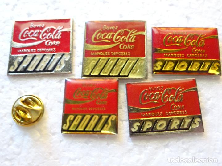 Sammeln von Coca-Cola und Pepsi: 5 PINS DE COCA COLA. COCA COLA SPORTS