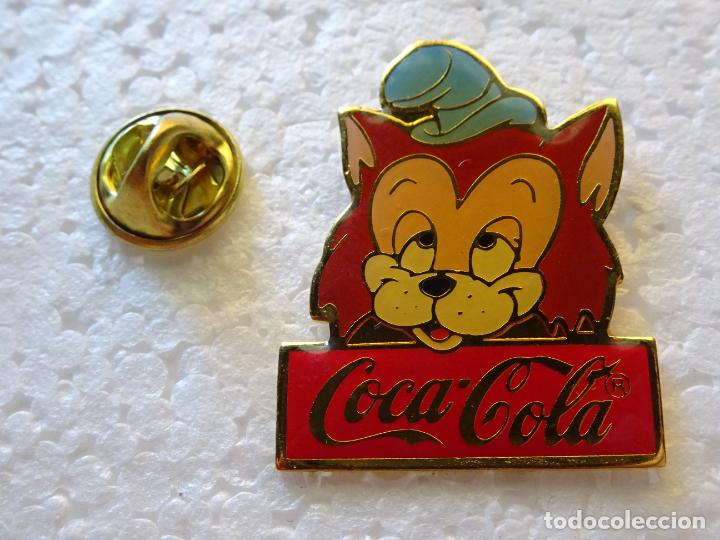 Coleccionismo de Coca-Cola y Pepsi: PIN DE DIBUJOS ANIMADOS / COCA COLA. GIDEO CUENTO WALT DISNEY PINOCHO