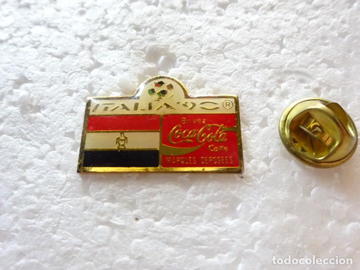 Sammeln von Coca-Cola und Pepsi: PIN DE COCA COLA. MUNDIAL DE F&Uacute;TBOL COPA DEL MUNDO ITALIA 90 1990 SELECCI&Oacute;N EGIPTO