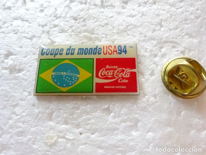 Sammeln von Coca-Cola und Pepsi: PIN DE COCA COLA. MUNDIAL DE F&Uacute;TBOL COPA DEL MUNDO ESTADOS UNIDOS 94 1994. SELECCION BRASIL