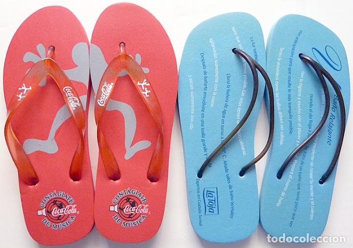 chanclas publicitarias de coca cola y la toja - - Comprar Coleccionismo de  Coca-Cola y Pepsi en todocoleccion - 275941963