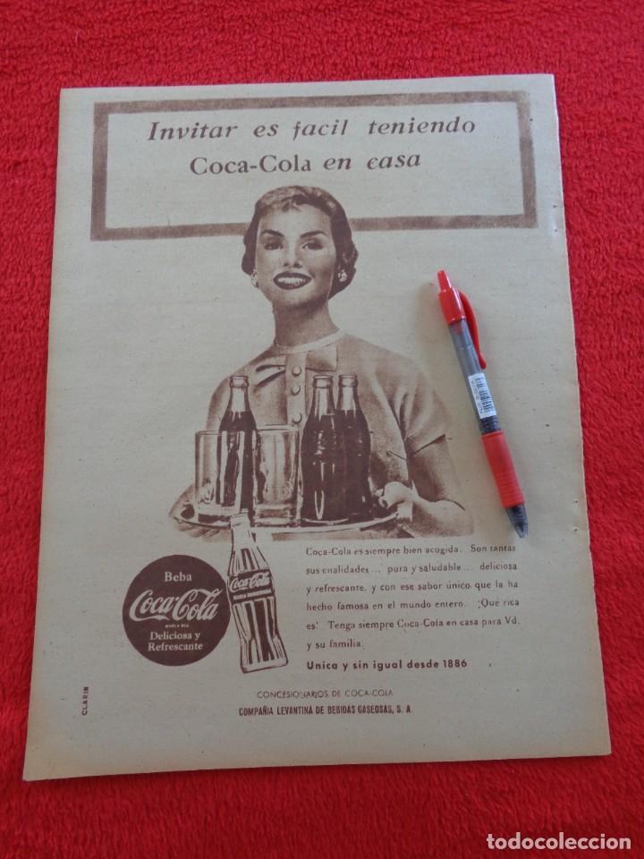 Sammeln von Coca-Cola und Pepsi: HOJA DE PUBLICIDAD ORIGINAL DE COCA COLA - 1956 -