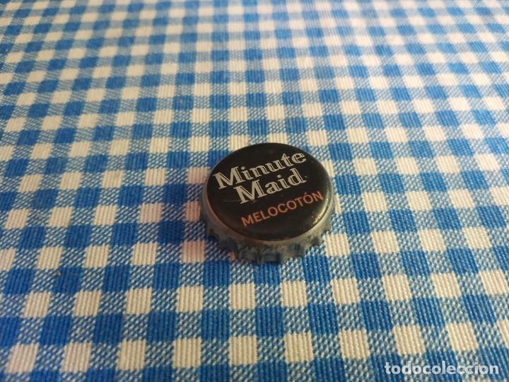Coleccionismo de Coca-Cola y Pepsi: Chapa Zumos Minute Maid Melocot&oacute;n (U)