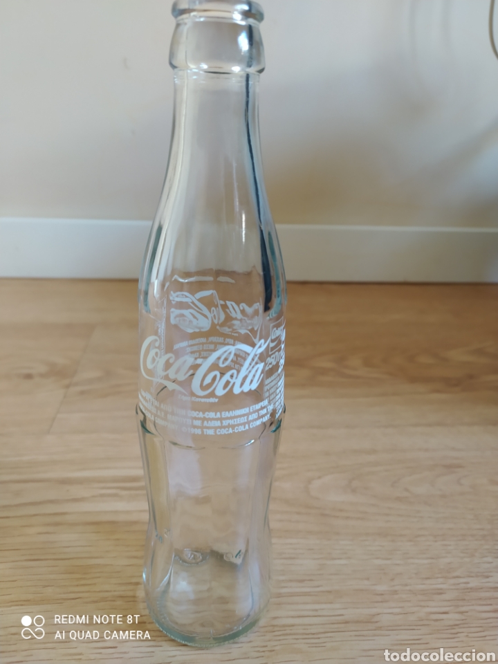 Sammeln von Coca-Cola und Pepsi: Botella de Coca-Cola vac&iacute;a 250ml Grecia 1996