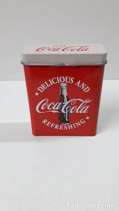 Sammeln von Coca-Cola und Pepsi: CAJA CONTENEDOR DE COCA COLA - ARTICULO PROMOCIONAL . MEDIDA DE ALTURA 9,5 CM