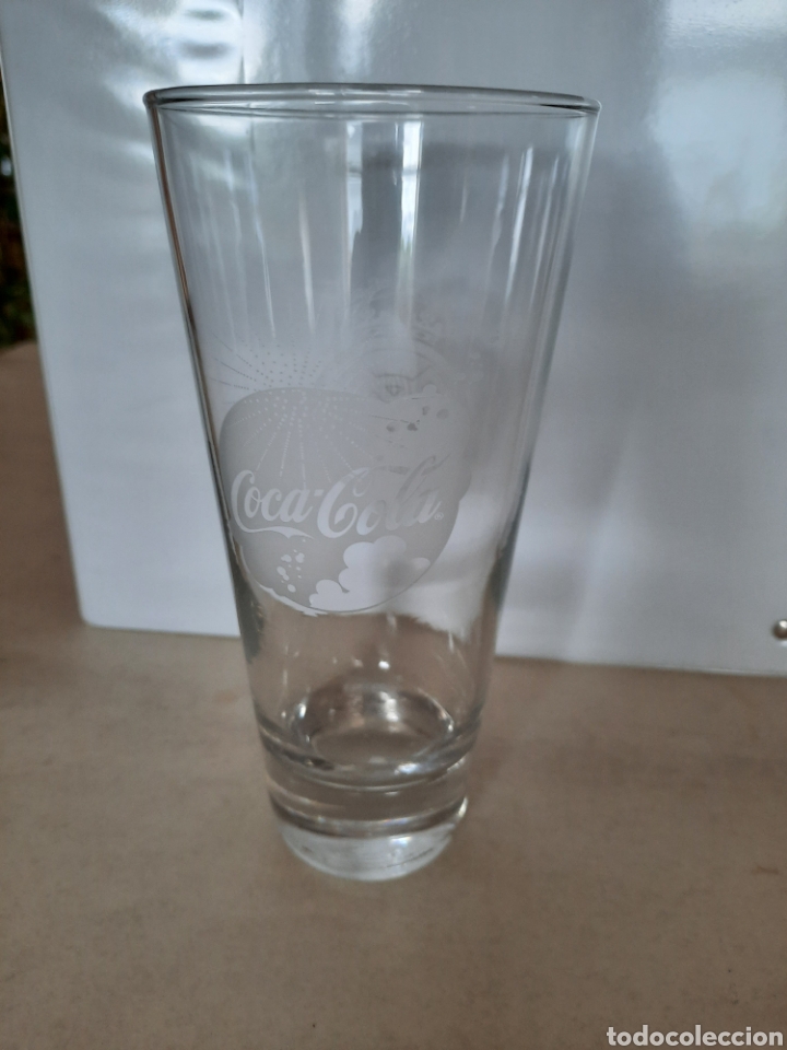 Coleccionismo de Coca-Cola y Pepsi: Vaso Coca Cola Real Madrid - Foto 1