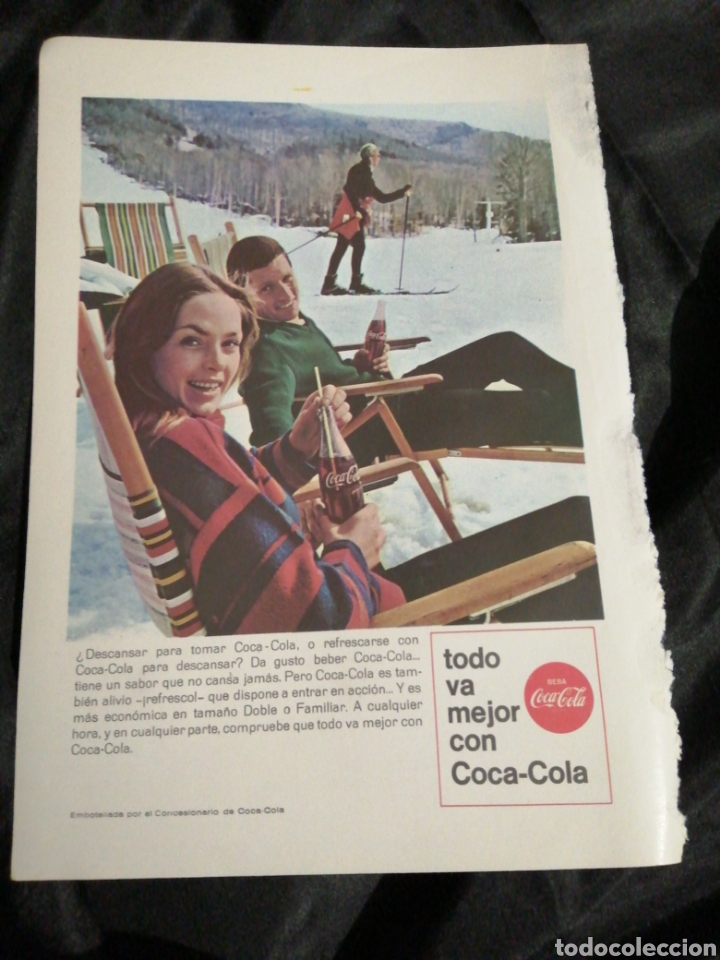 Collectionnisme de Coca-Cola et Pepsi: COCA-COLA, 1968,ANTIGUA PUBLICIDAD ORIGINAL.