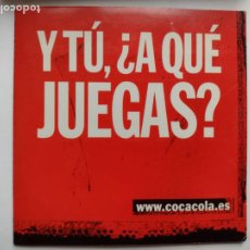 Coleccionismo de Coca-Cola y Pepsi: CD COCA COLA - Y TÚ ¿A QUÉ JUEGAS?. Lote 291303558
