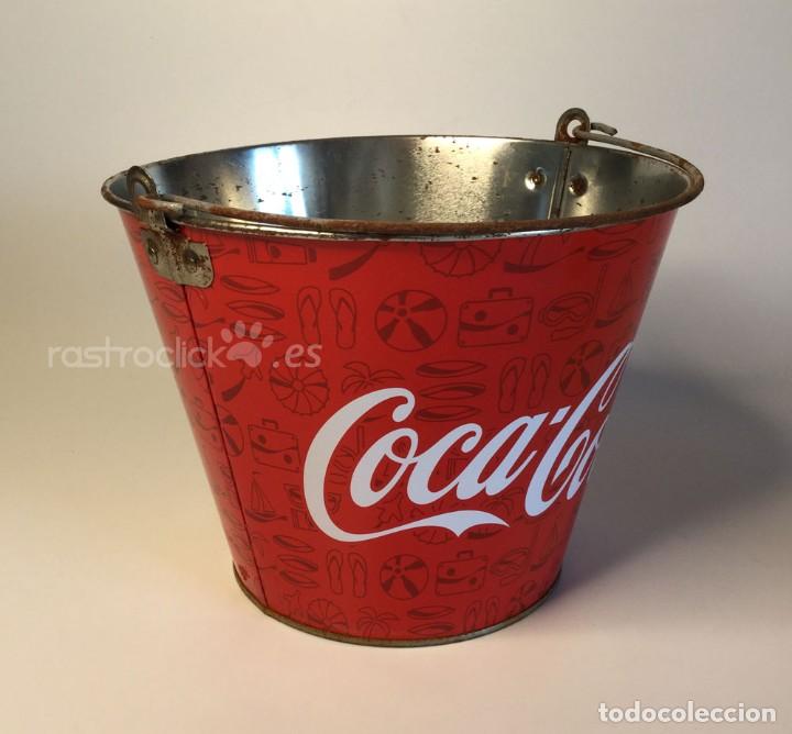 Coleccionismo de Coca-Cola y Pepsi: Cubo de metal Coca Cola - Foto 2