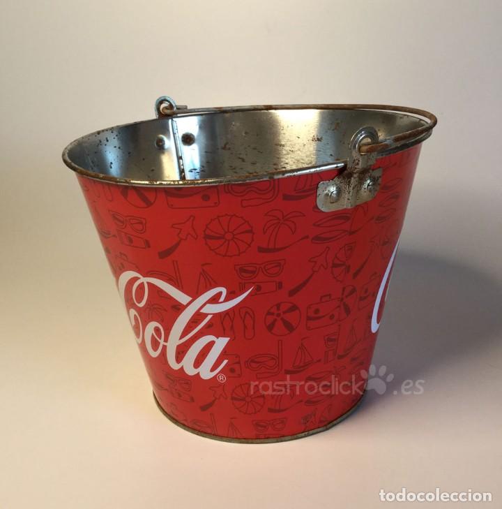 Coleccionismo de Coca-Cola y Pepsi: Cubo de metal Coca Cola - Foto 3