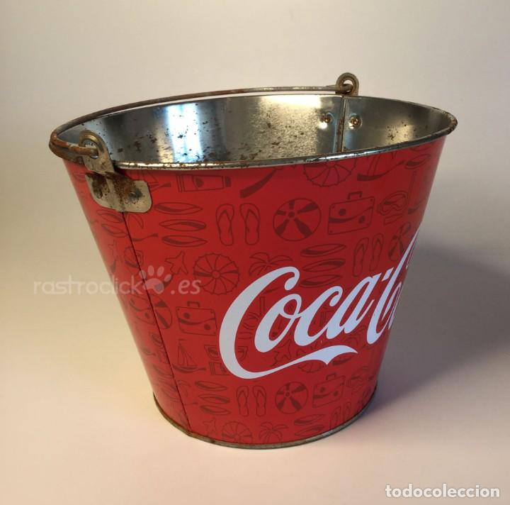 Coleccionismo de Coca-Cola y Pepsi: Cubo de metal Coca Cola - Foto 4