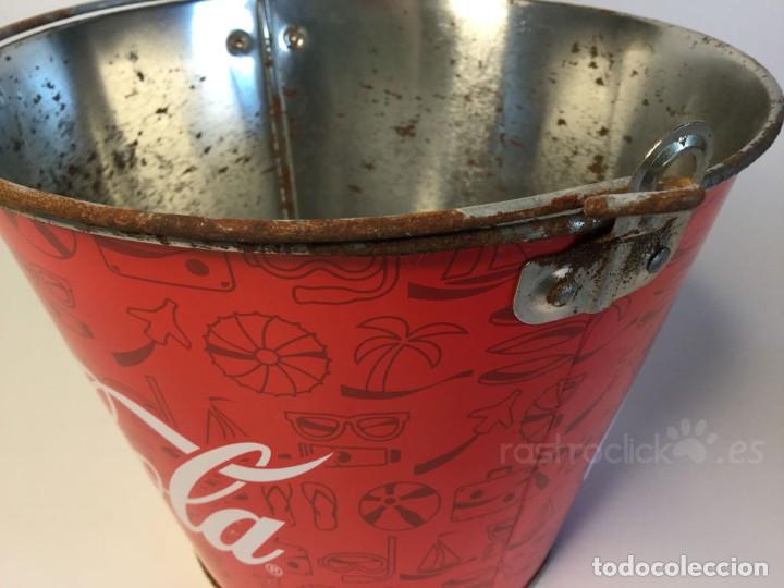 Coleccionismo de Coca-Cola y Pepsi: Cubo de metal Coca Cola - Foto 6