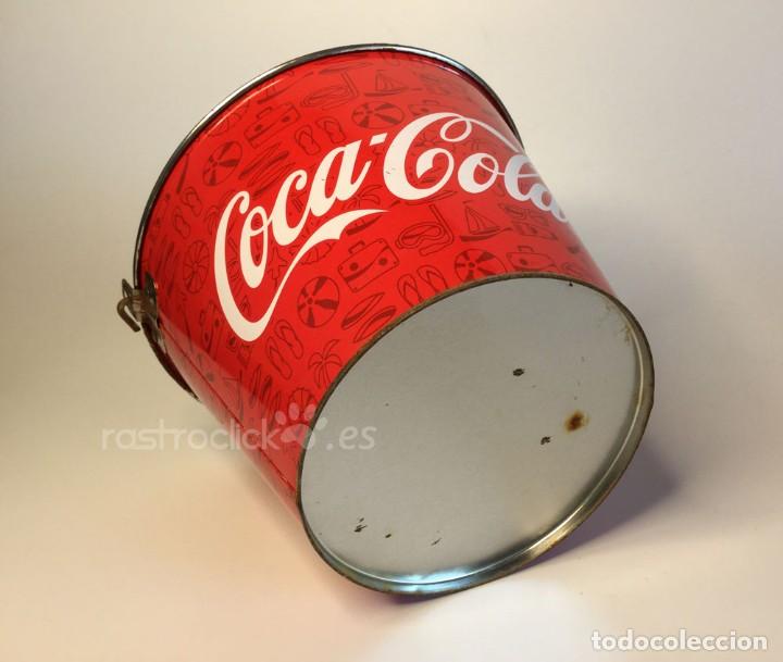 Coleccionismo de Coca-Cola y Pepsi: Cubo de metal Coca Cola - Foto 7