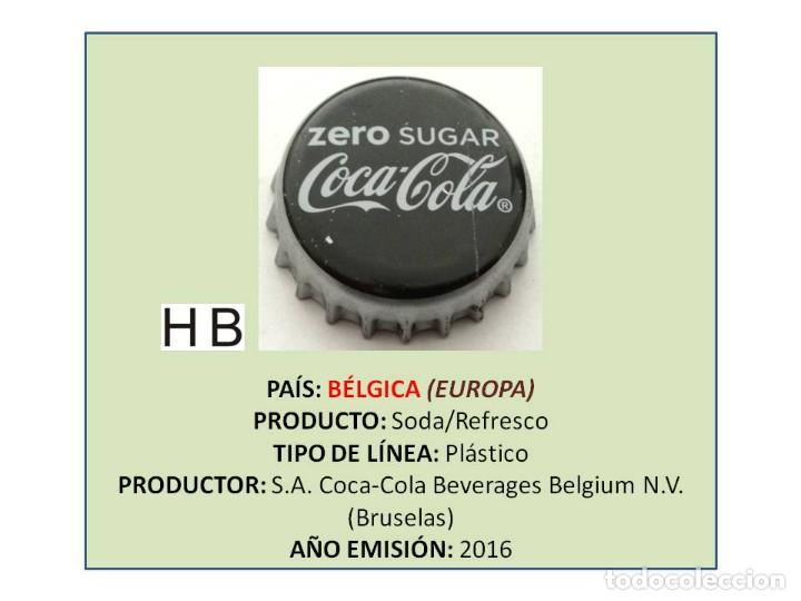 Collezionismo di Coca-Cola e Pepsi: TAPON CORONA CAPSULA CHAPA COCA-COLA ZERO SUGAR (B&Eacute;LGICA)
