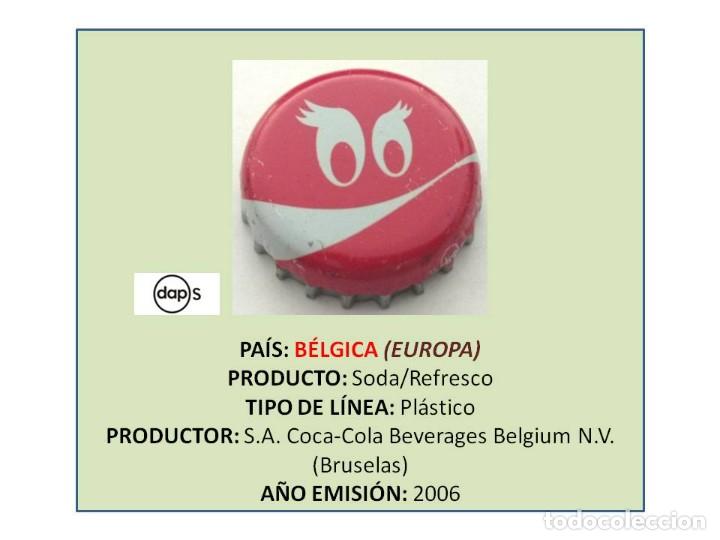 Collectionnisme de Coca-Cola et Pepsi: TAPON CORONA CAPSULA CHAPA COCA-COLA (B&Eacute;LGICA)