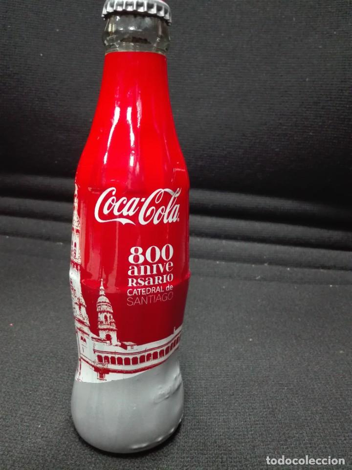 Coleccionismo de Coca-Cola y Pepsi: BOTELLA CRISTAL RETRACTIL COCA COLA / COCACOLA - 800 ANIVERSARIO CATEDRAL DE SANTIAGO COMPOSTELA