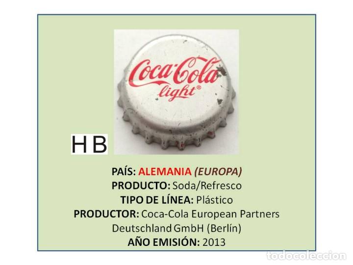 Collectionnisme de Coca-Cola et Pepsi: TAPON CORONA CAPSULA CHAPA COCA-COLA LIGHT (ALEMANIA)
