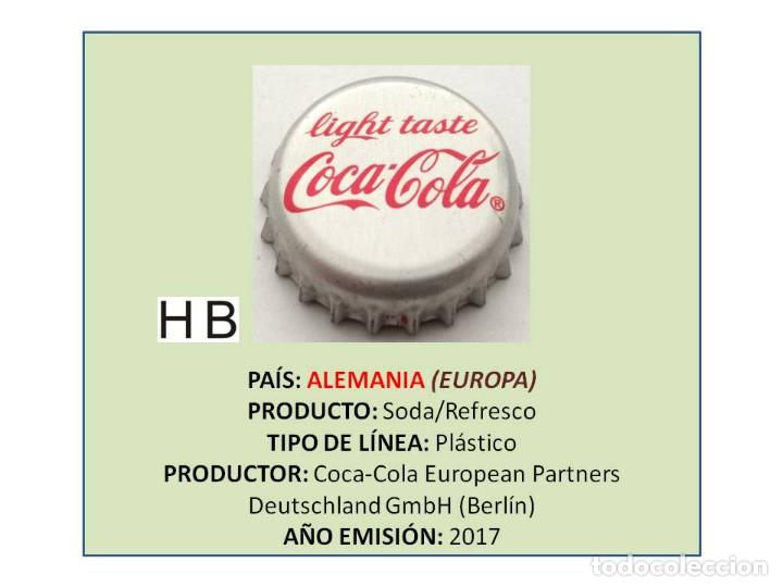 Collectionnisme de Coca-Cola et Pepsi: TAPON CORONA CAPSULA CHAPA COCA-COLA LIGHT TASTE (ALEMANIA)