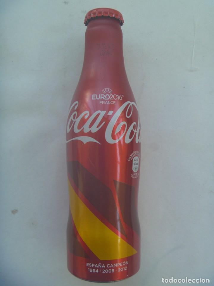 Sammeln von Coca-Cola und Pepsi: BOTELLA DE COCA-COLA EDICION COPA DE FUTBOL EURO 2016 UEFA , FRANCE . ESPA&Ntilde;A CAMPEON