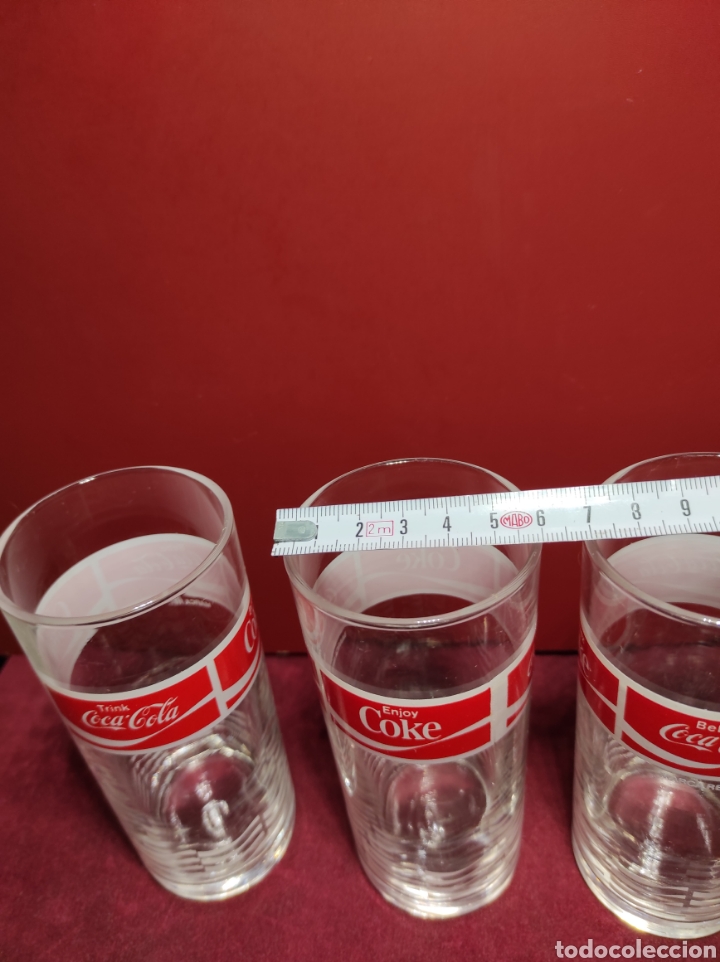 Coleccionismo de Coca-Cola y Pepsi: Lote 4 vasos COCA-COLA. 4 idiomas - Foto 7