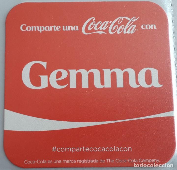 Collecting of Coca-Cola and Pepsi: posavasos de coca cola, comparte una coca cola con Gemma.