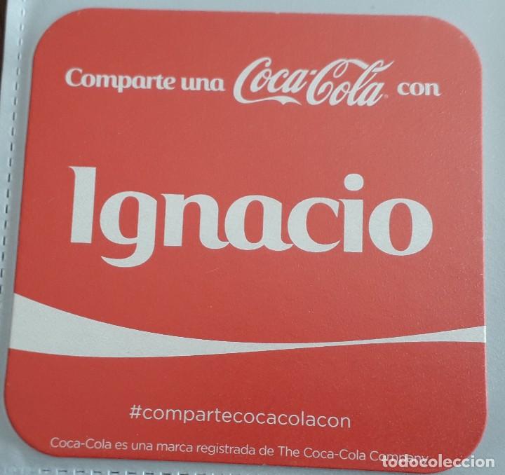 Collecting of Coca-Cola and Pepsi: posavasos de coca cola, comparte una coca cola con Igancio.