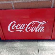 Coleccionismo de Coca-Cola y Pepsi: LATERAL EXPOSITOR METALICO COCA COLA.VINTAGE.. Lote 319812343