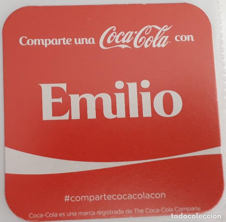 Collecting of Coca-Cola and Pepsi: posavasos de coca cola, comparte una coca cola con Emilio.