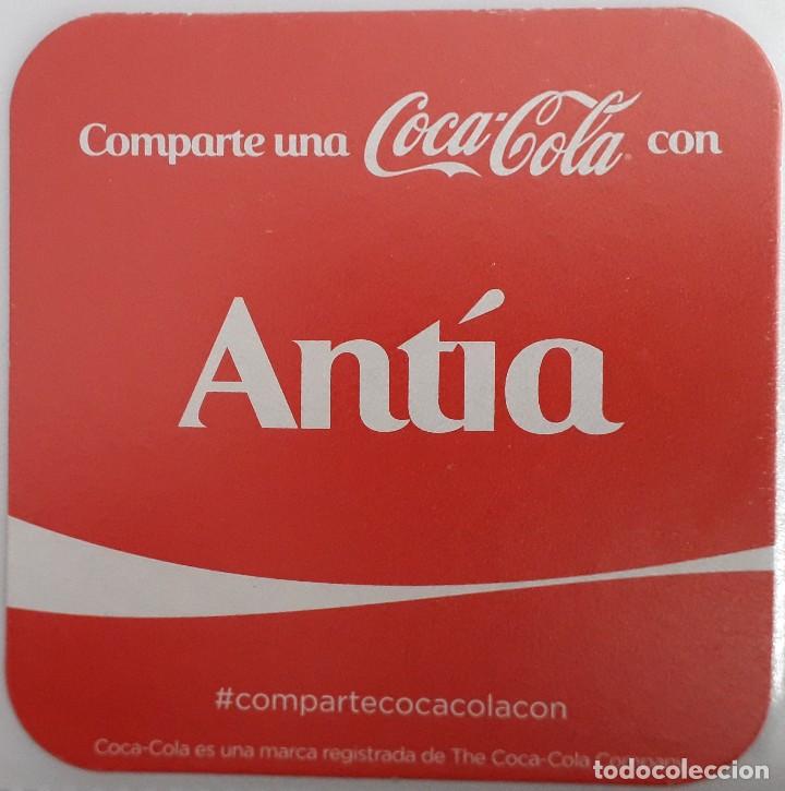 Collecting of Coca-Cola and Pepsi: posavasos de coca cola, comparte una coca cola con Ant&iacute;a.