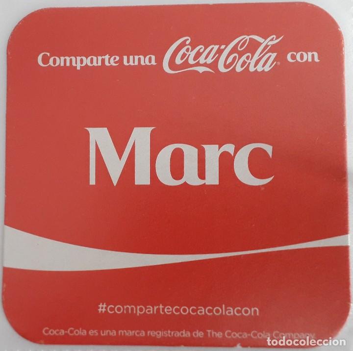 Collecting of Coca-Cola and Pepsi: posavasos de coca cola, comparte una coca cola con Marc.