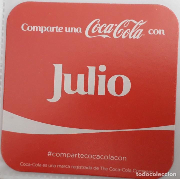 Collecting of Coca-Cola and Pepsi: posavasos de coca cola, comparte una coca cola con Julio.